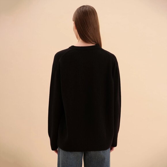 Weekend & Beyond Cura Italian Cashmere Wool Sweater Black Size XS Small NEW NWT - Picture 2 of 11